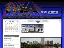 Tablet Screenshot of ibewlocal666.com